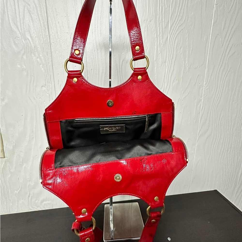 Yves Saint Laurent Red Chic Shoulder Bag - Picture 6 of 12